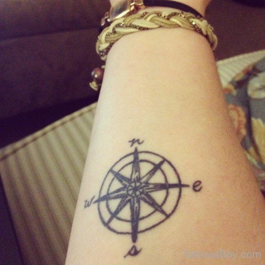 Fantastic Compass Tattoo Design