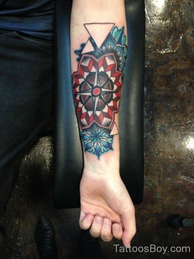 Wonderful Compass Tattoo Design