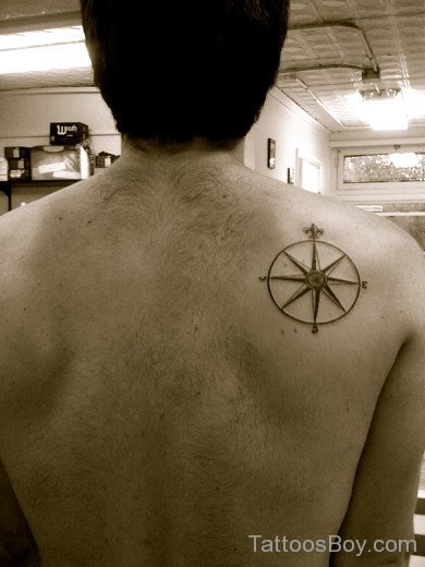 Compass Tattoo On Back