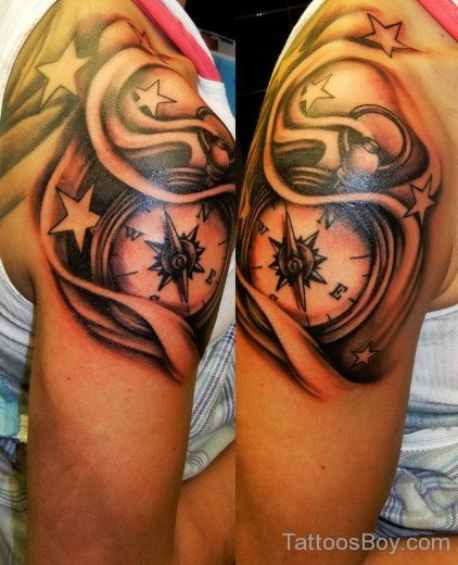 Compass Tattoo 