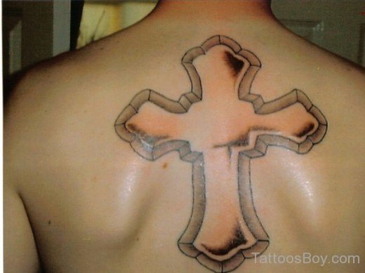 Cross Tattoo On Back