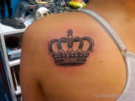 Elegant Crown Tattoo 