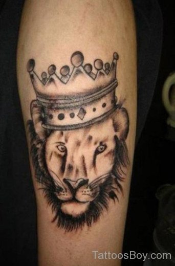 Crown And Lion Tattoo 