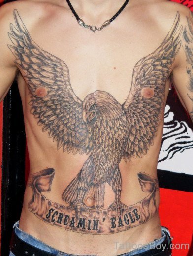 Eagle Tattoo On Chest