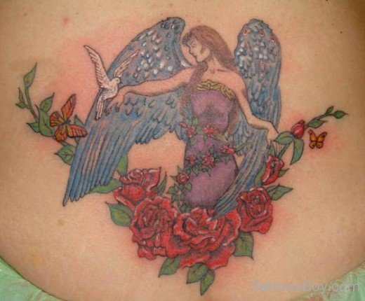 Elegant Angel Tattoo