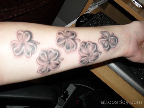 Clover Leaf Tattoo  On Arm