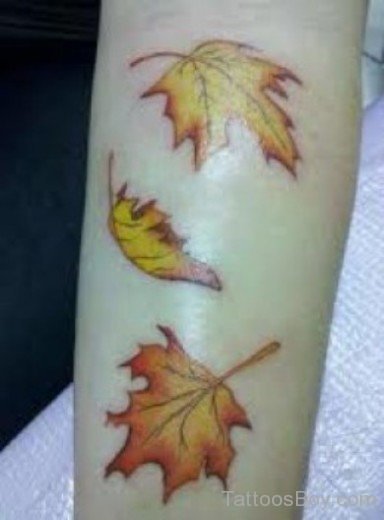  Leaf Tattoo Design