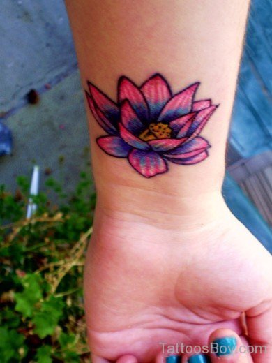 Flower Tattoo On Wrist