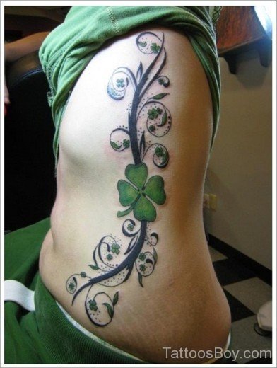 Clover Leaf  Tattoo Design