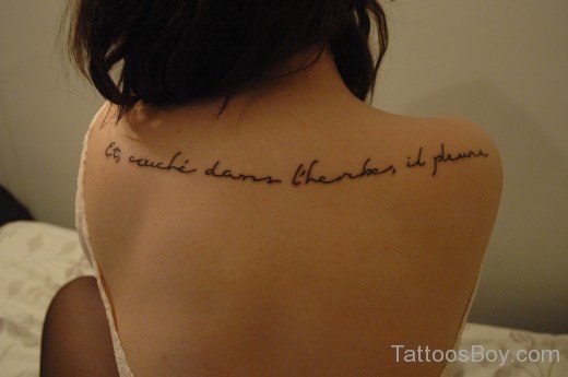 French Word Tattoo 