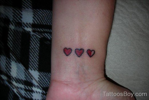 Heart Tattoo On Wrist