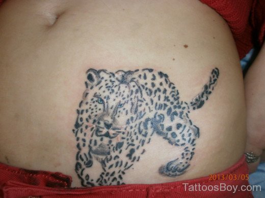 Jaguar Tattoo Design On Waist
