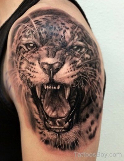 Jaguar Tattoo On Shoulder