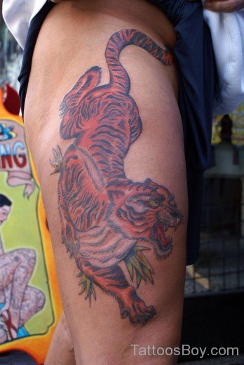 Stylish Jaguar Tattoo