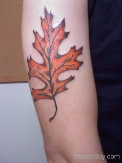 Awesome Leaf Tattoo Design