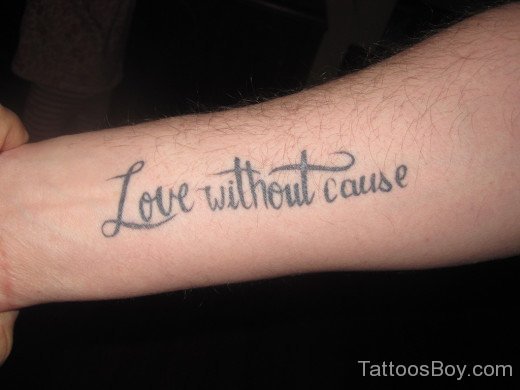 Love Without Cause Tattoo
