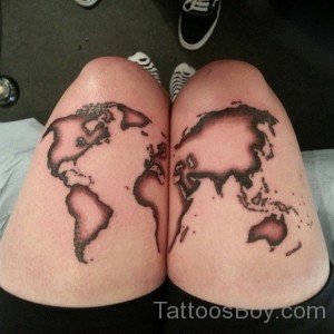 Awesome Map Tattoo