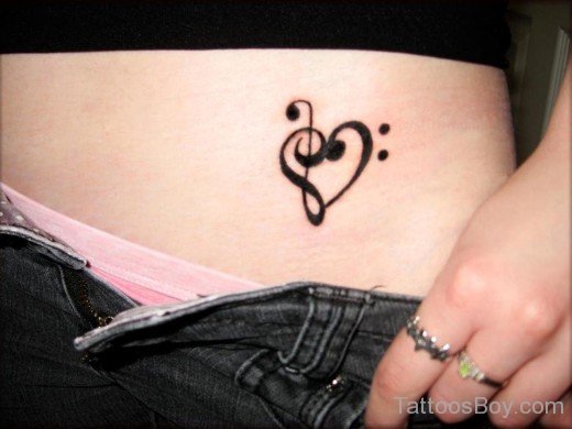 Music Heart Tattoo