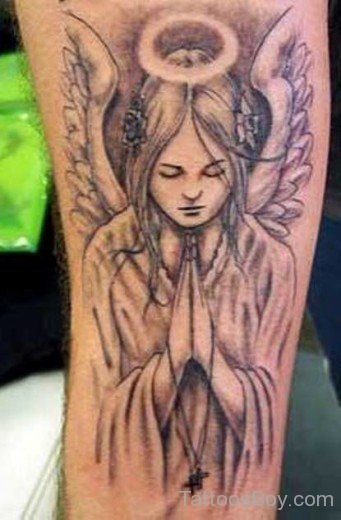 Praying  Angel Tattoo