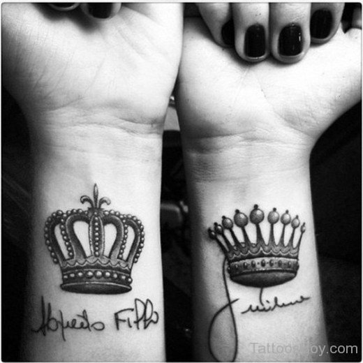 Wonderful Crown Tattoo Design