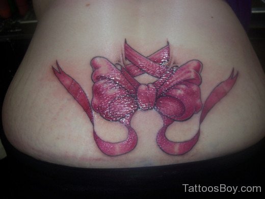  Bow Tattoo On Lower Back