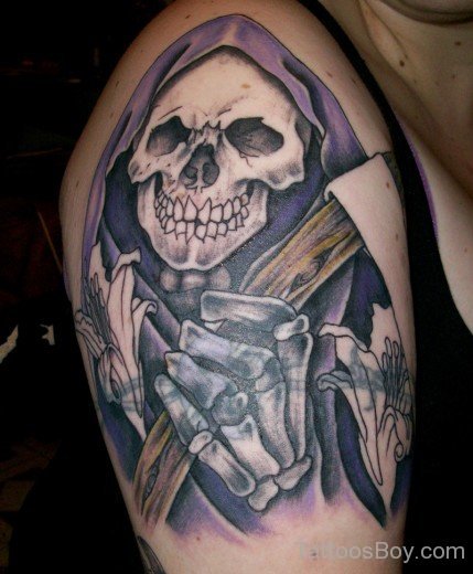 Elegant Skull Tattoo Design