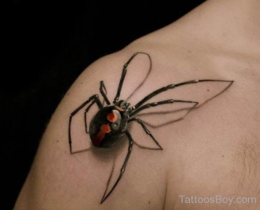 Attractive Spider Tattoo 