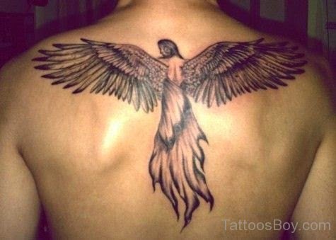 Stylish Angel Tattoo