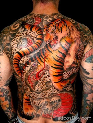 Traditional Tiger Tattoo Design