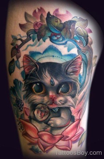 Awesome Cat Tattoo