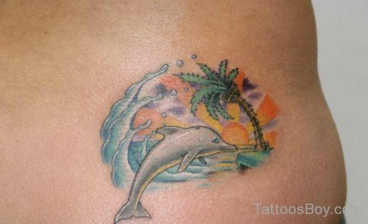 Awesome Dolphin Tattoo Design
