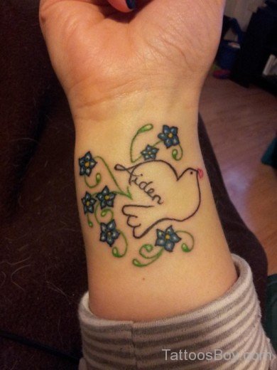 Dove Tattoo On Wrist