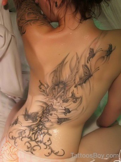 Butterfly Tattoo On Back