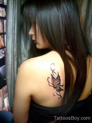 Butterfly Tattoo Design On Back