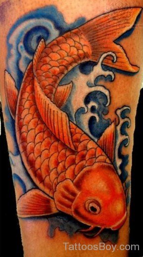 Colorful Fish Tattoo Design
