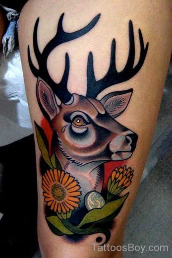 Deer Tattoo Design