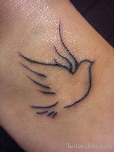 Stylish Dove Tattoo Design