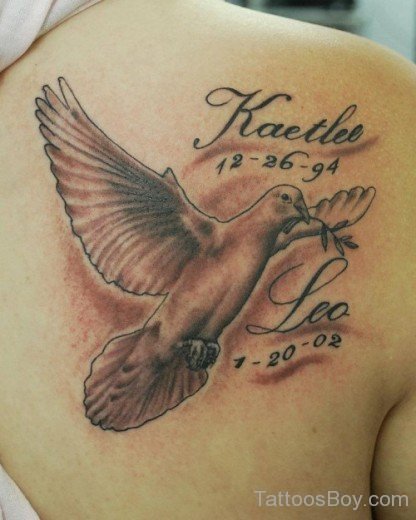 Dove Tattoo On Back