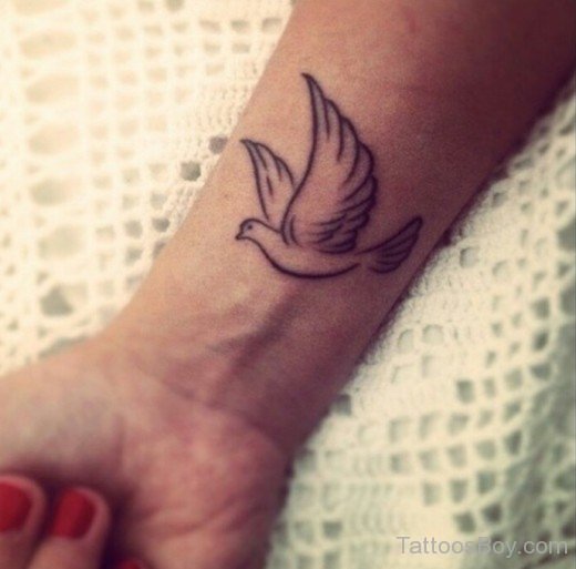 Dove Tattoo On Wrist