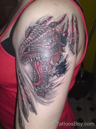 Dragon Tattoo On Bicep