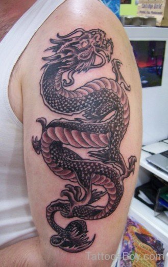 Dragon Tattoo On Shoulder