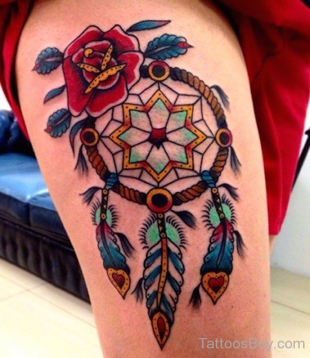 Attractive Dreamcatcher Tattoo 