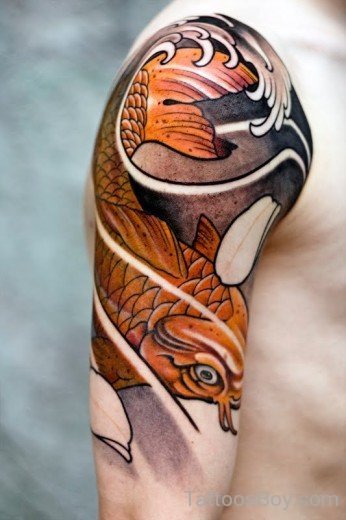 Fish Tattoo Design On Shoulder