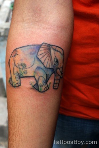 Elephant Tattoo Design On Arm