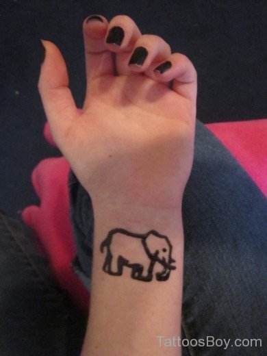 Elephant Tattoo Design  On Wrsit