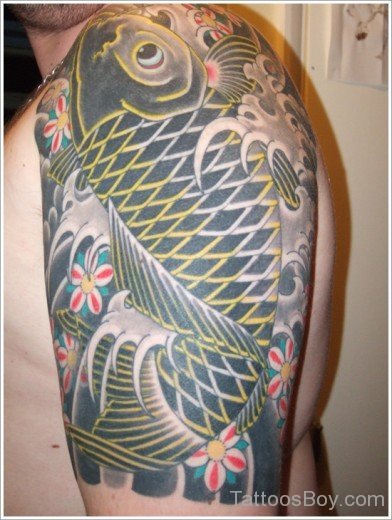 Fish Tattoo Design On Shoulder