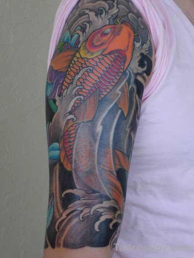 Fish Tattoo On Bicep