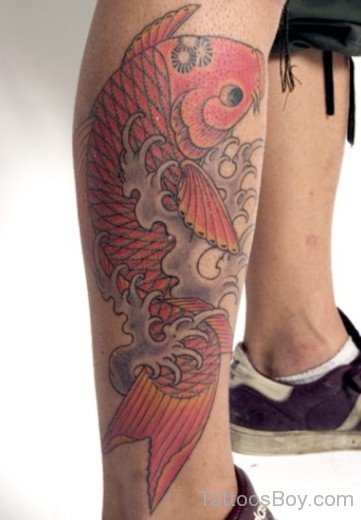 Fish Tattoo On Leg