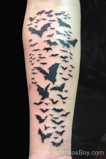 Flying Bats Tattoo Design 