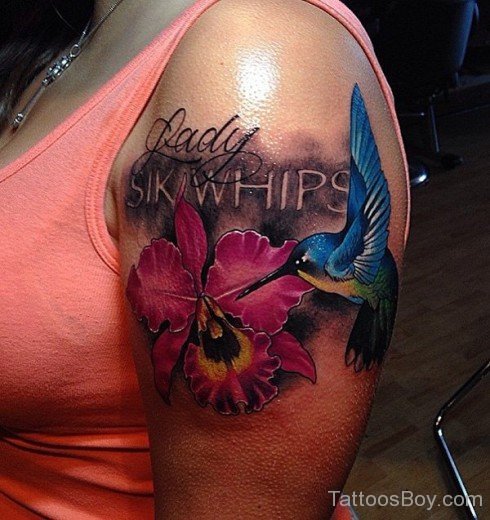 Hummingbird And Lily Tattoo